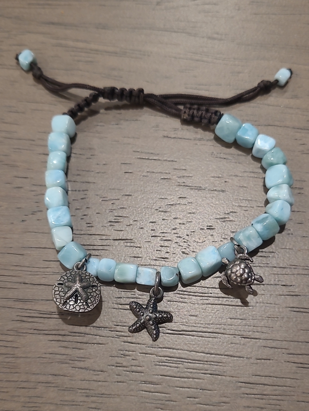NWOT Marahlago Larimar Jewelry Charm Bracelet Set - Picture 2 of 5